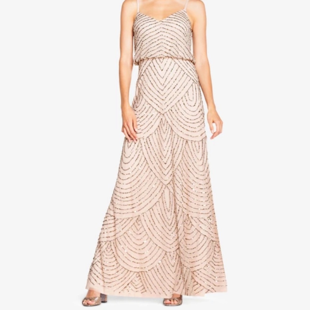 Adrianna pappell Art Deco sequin dress